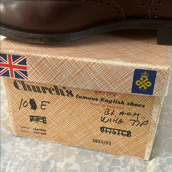 Church’s brown Leather Oxfords